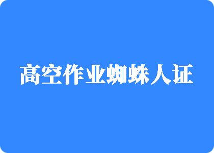 粉嫩小骚逼被操视频高空作业蜘蛛人证